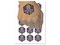 RPG Class Warlock Games Fantasy Gaming Temporary Tattoo Water Resistant Fake Body Art Set Collection (1 Sheet)